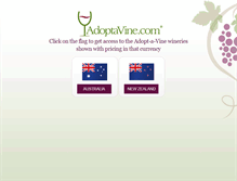Tablet Screenshot of adoptavine.com.au